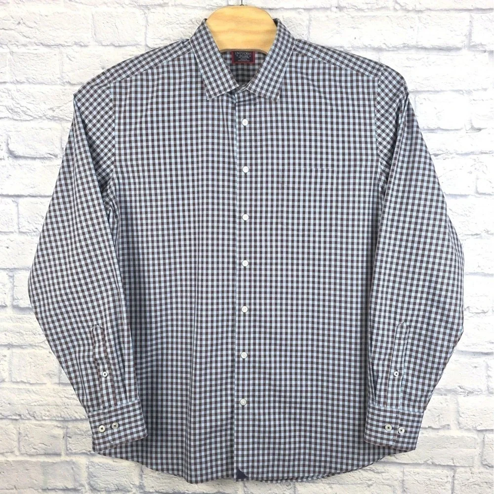 Lot Of 5 UNTUCKit Men Multicolor Plaid Long Sleeve Button Shirt 2XLT 2XL TALL - Picture 10 of 16
